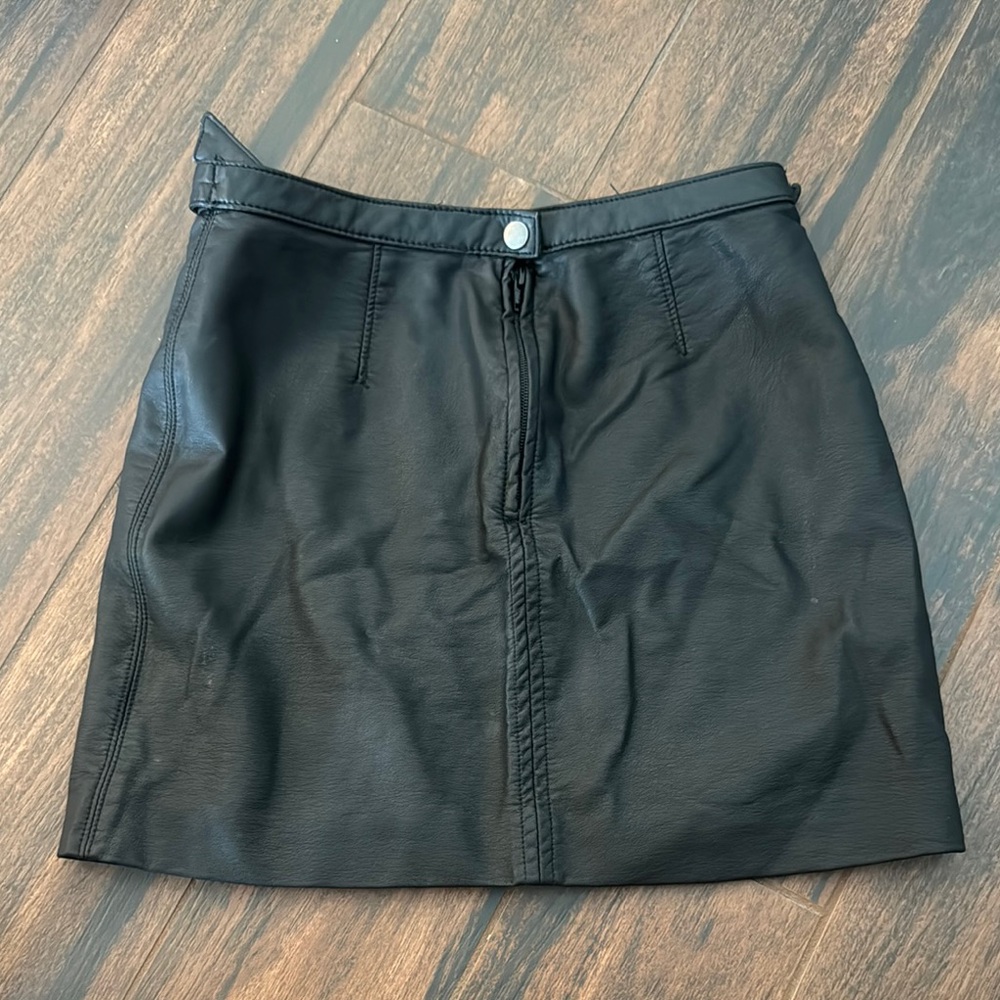 Black Leather Skirt